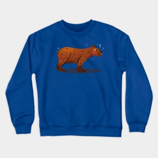 Capybara Painting Hand Drawn Crewneck Sweatshirt